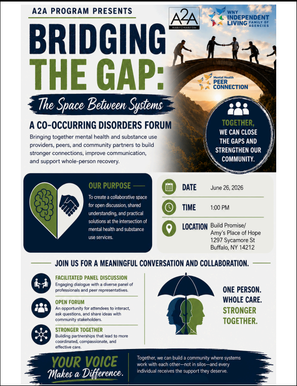 A2A Program to Host Co-Occurring Disorders Forum