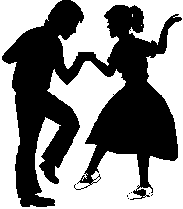 couple dancing clipart black and white