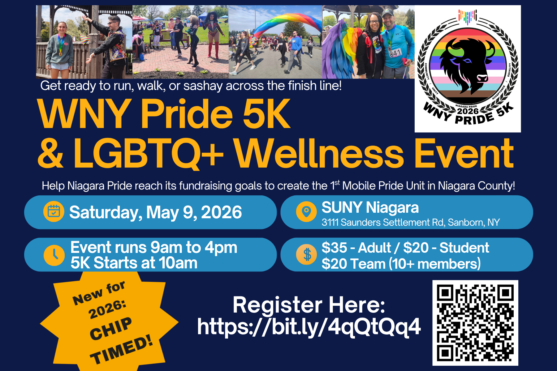 Niagara Pride to Host 5th Annual WNY Pride 5K & Wellness Event