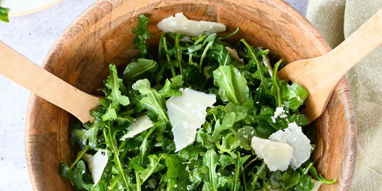 Arugula Salad With Lemon, Olive Oil, and Parmigiano-Reggiano