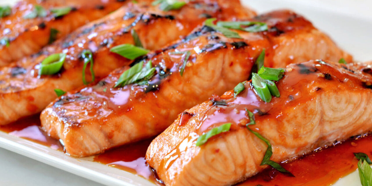 Broiled Salmon with Thai Sweet Chili Glaze Recipe