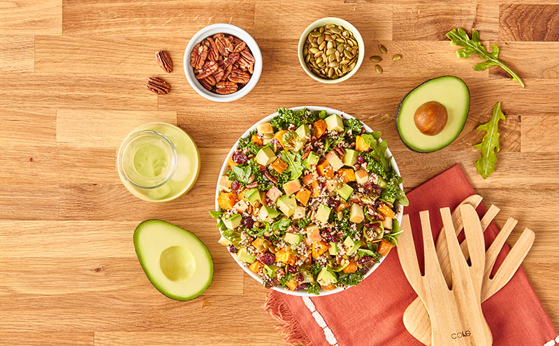 Harvest Bowl Salad with Avocado Balsamic Vinaigrette Recipe