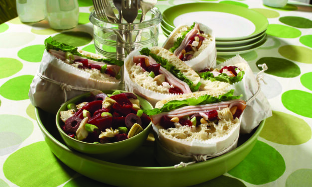 Picnic-wiches with Greek Artichoke Beet Salad