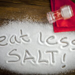 Eat less salt  medical concept