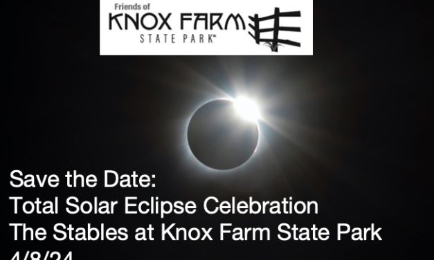 Friends of Knox Farm State Park to Host 2024 Total Solar Eclipse Celebration