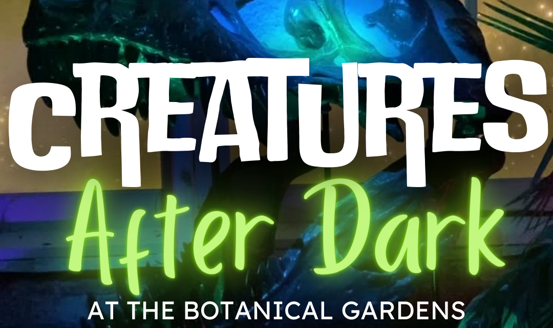 Creatures After Dark at the Botanical Gardens – Dinos, and Fossils, and Plants, OH MY!